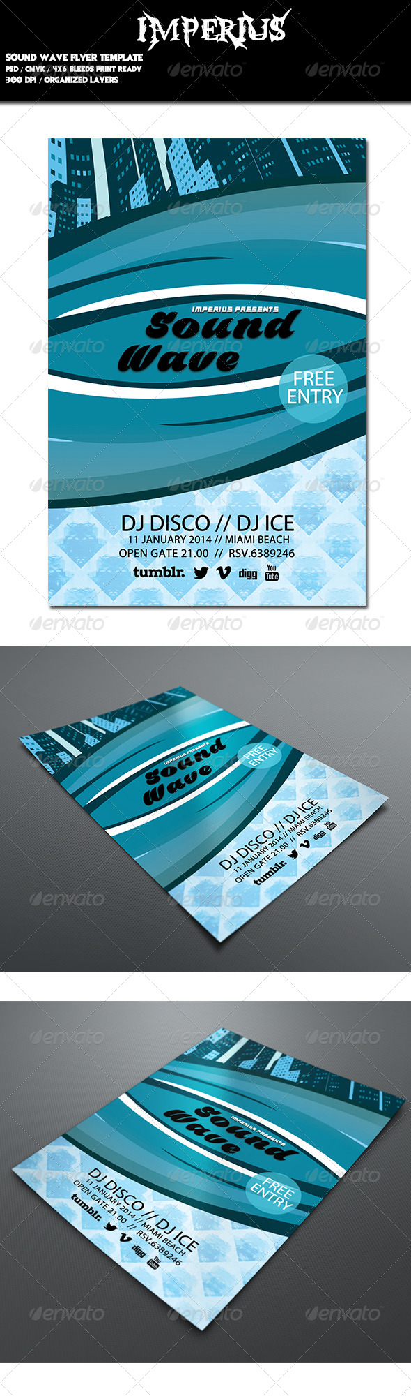 Sound Wave Flyer - Events Flyers