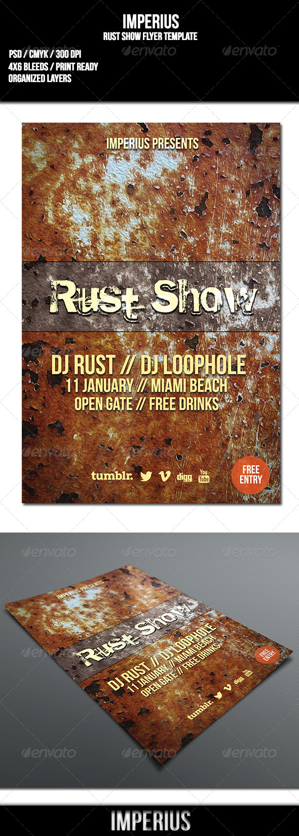 Rust Show Flyer - Flyers Print Templates