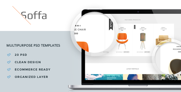 Soffa - Multipurpose PSD Templates - Retail PSD Templates