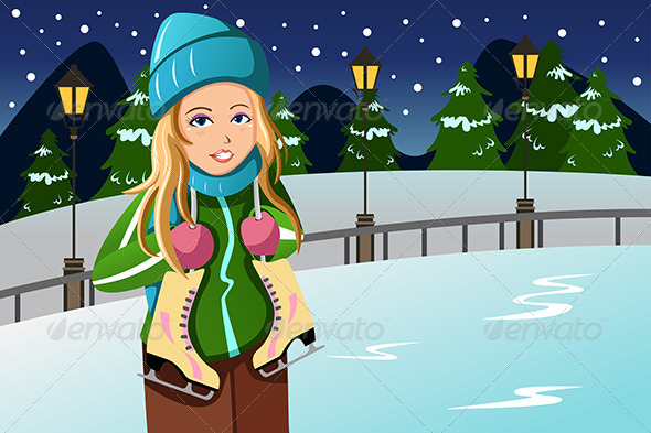 Winter Girl - People Characters