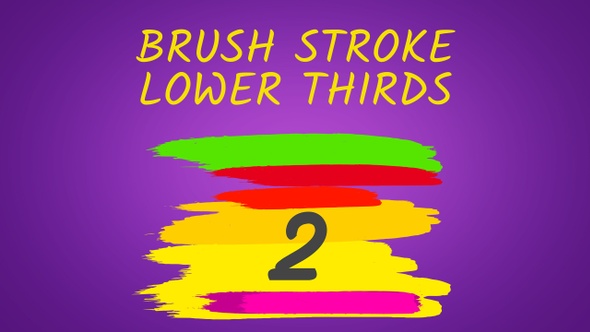 Brush Stroke Lower Thirds Pack 2
