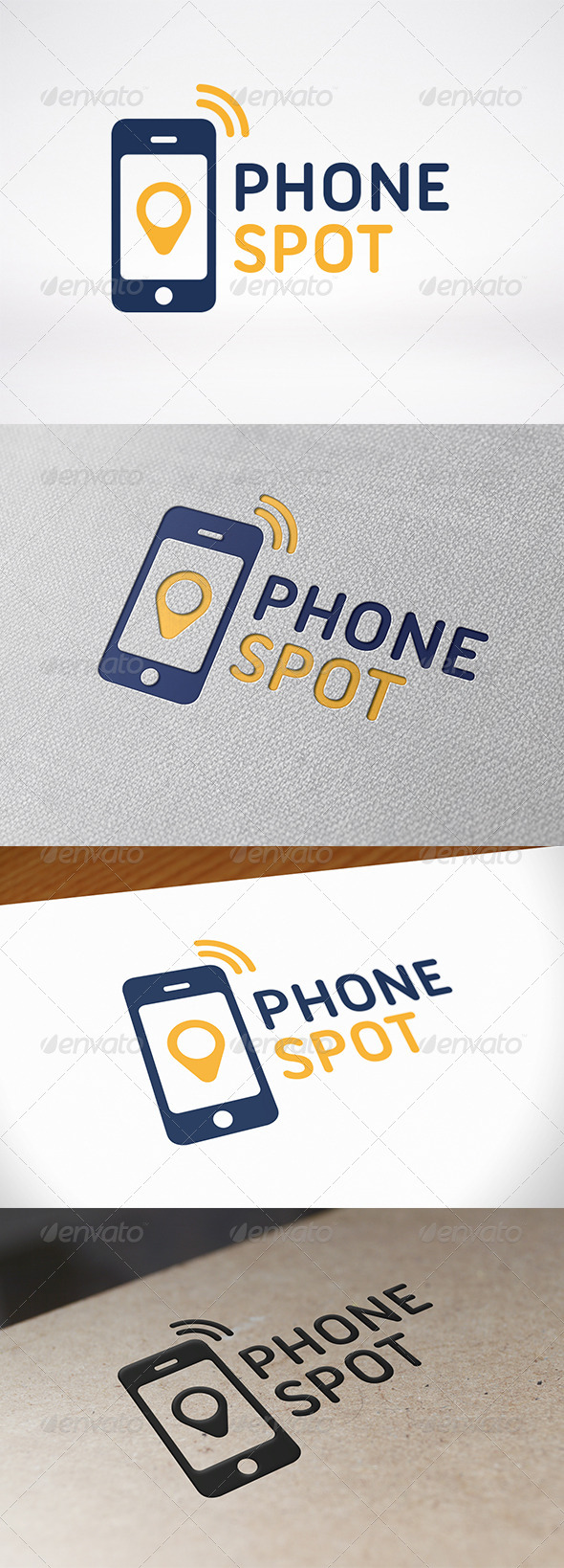 Phone Locator Logo Template - Objects Logo Templates