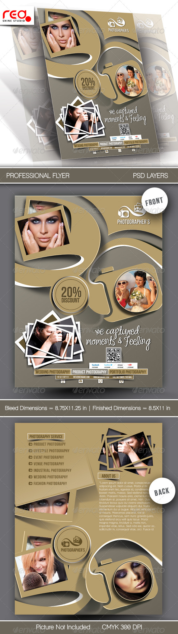 Photography Studio Flyer Template - Commerce Flyers