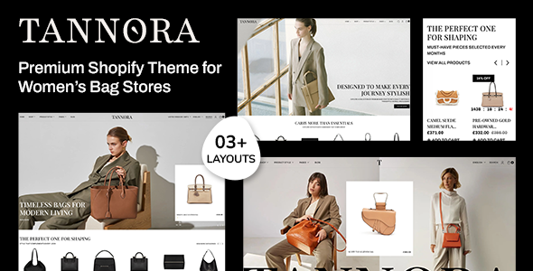 Tannora – Modern Luxury Bags & Fashion Shopify Theme