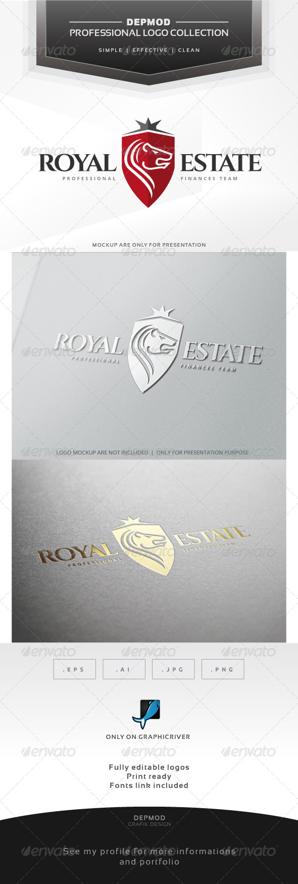 Royal Estate Logo - Crests Logo Templates