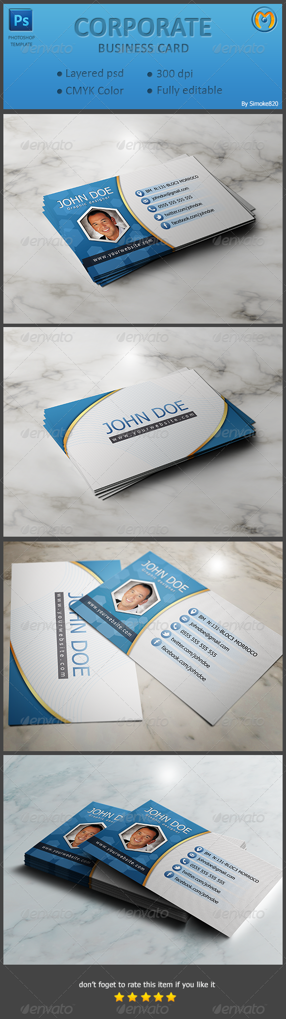 Corporate Business Card V.4 - Corporate Business Cards