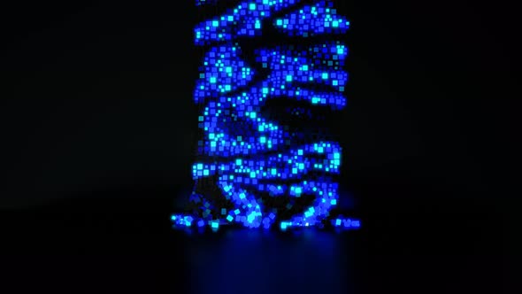 Background Cubes Fall Down on Floor alt