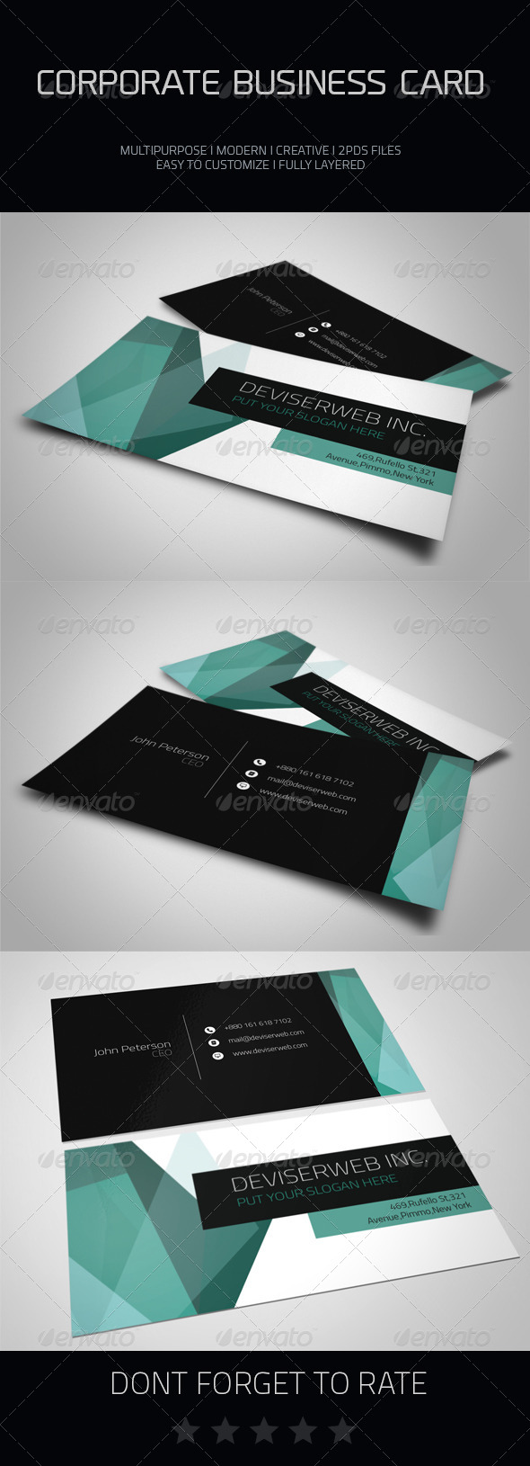 Corporate Business Card - Corporate Business Cards