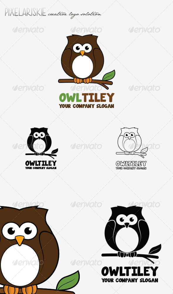 Owltiley Animal Logo - Animals Logo Templates