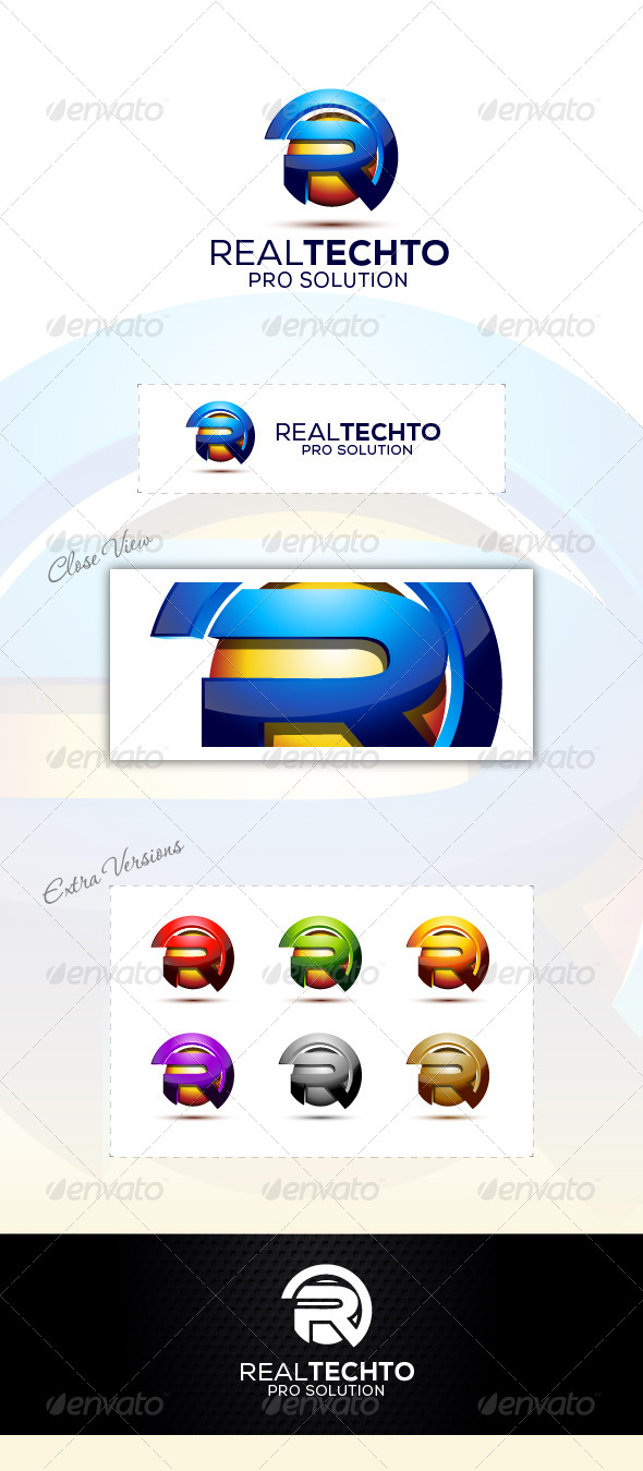 Real Technology - Letters Logo Templates