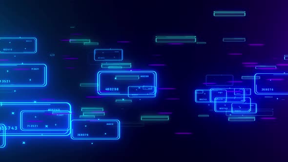 Neon Particles Background 4K alt