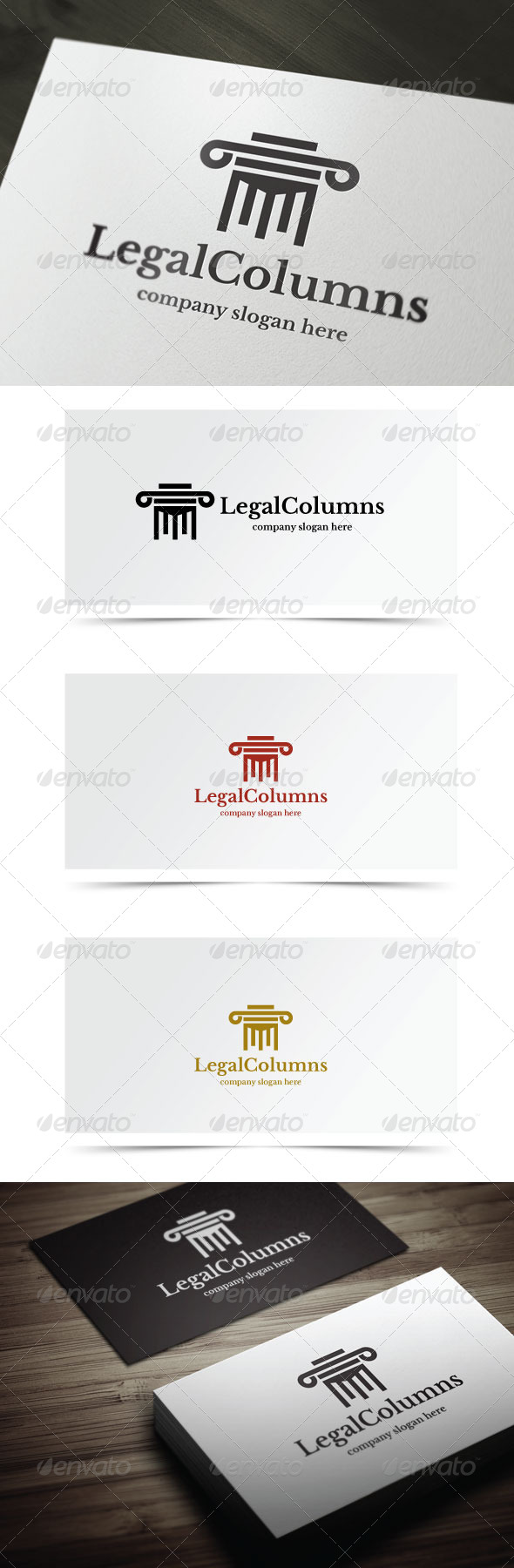 Legal Columns - Objects Logo Templates