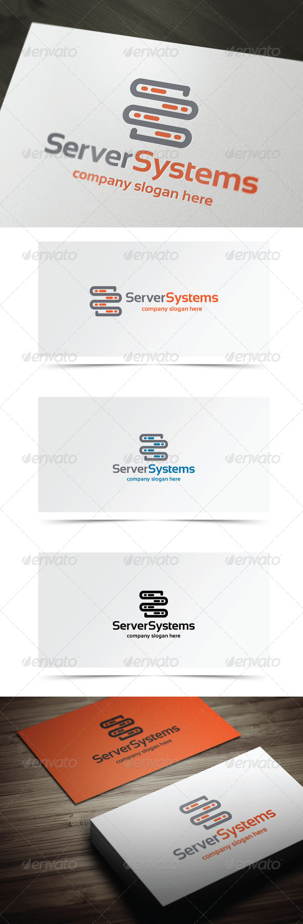 Server Systems - Objects Logo Templates