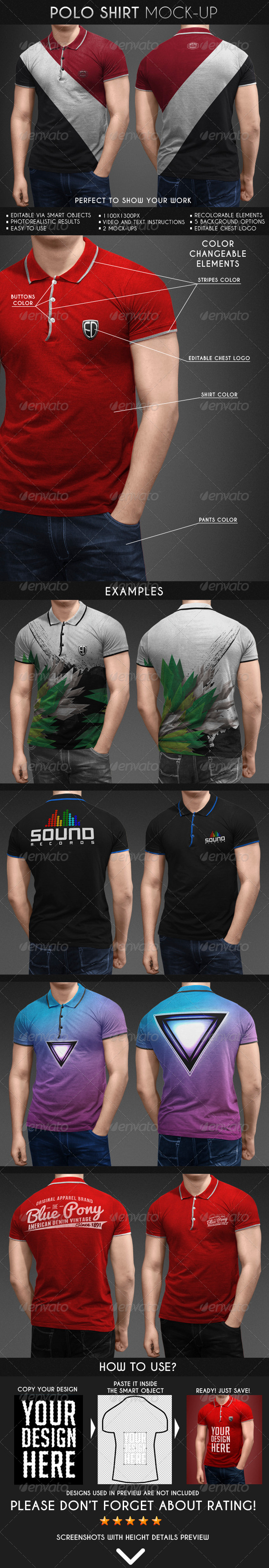 Polo Shirt Mock-Up by Eugene-design | GraphicRiver