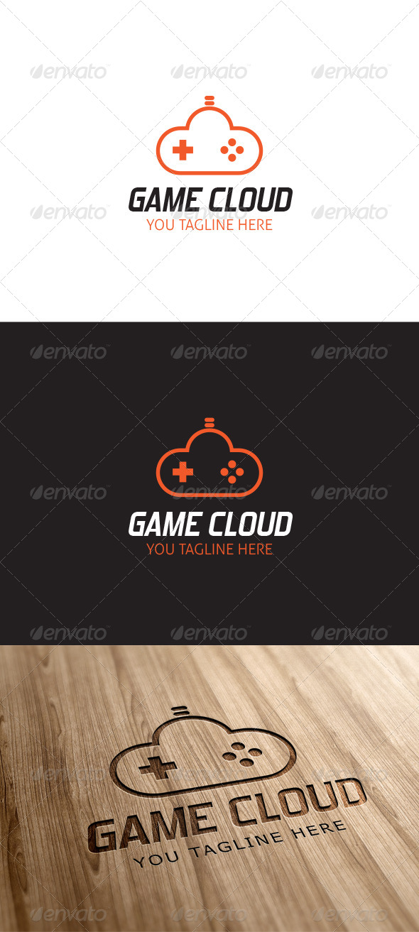 Game Cloud Logo Template - Vector Abstract