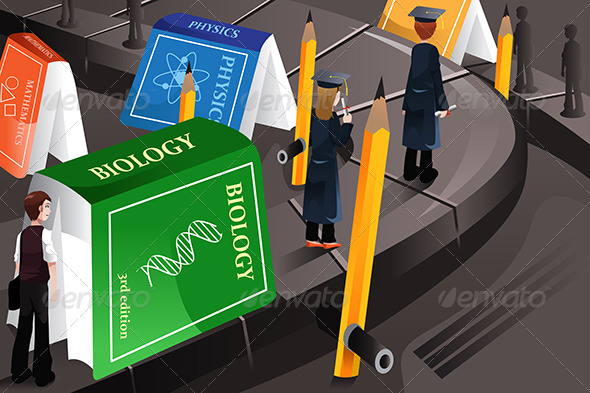 Education Concept - Conceptual Vectors