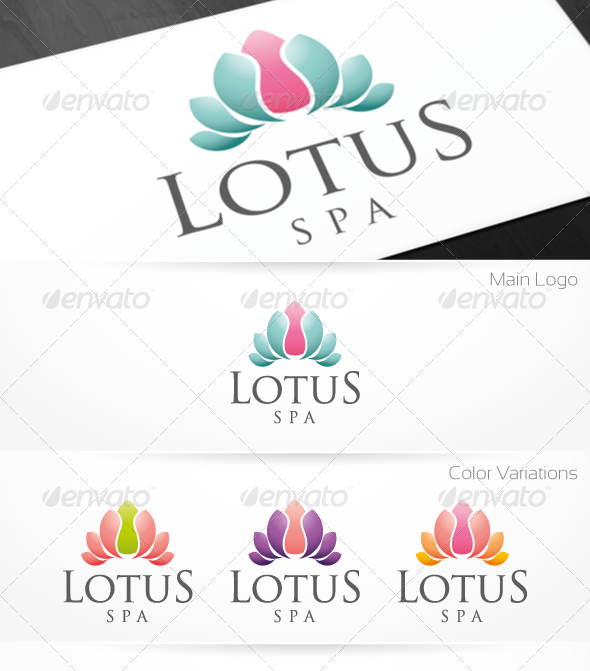 Lotus Spa - Logo template - Nature Logo Templates