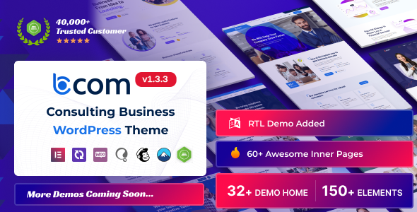 Bcom - Consulting Business WordPress Theme by rs-theme | ThemeForest