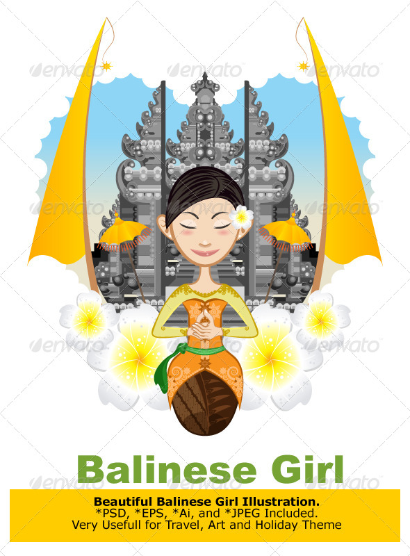 Balinese Girl - Travel Conceptual