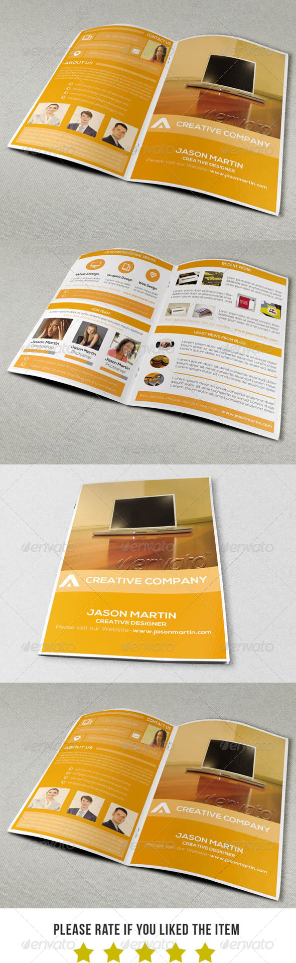 Modern Portfolio Brochure Template V3 - Portfolio Brochures