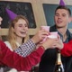 Smiling People Drinking Champagne During Fantastic Birthday Celebration, Spending Nice Time Together - VideoHive Item for Sale