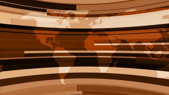 Brown Color Technology News Background Animation With Earth Map alt