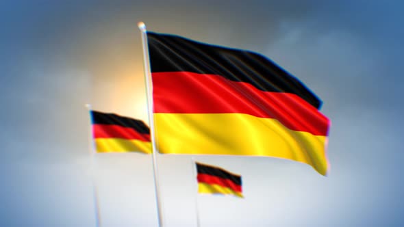 Germany Flags Background 4K