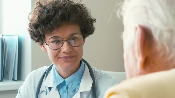 Female doctor's consultation