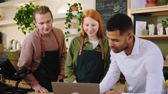 Charismatic Afro American Guy Owner of Coffee Shop alt