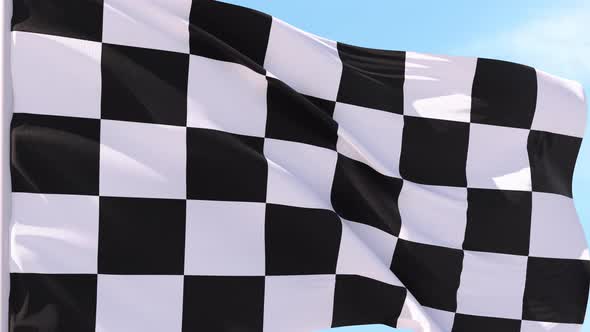 Finish Race Flag Looping Background
