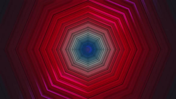 3D Hex Tunnel Background