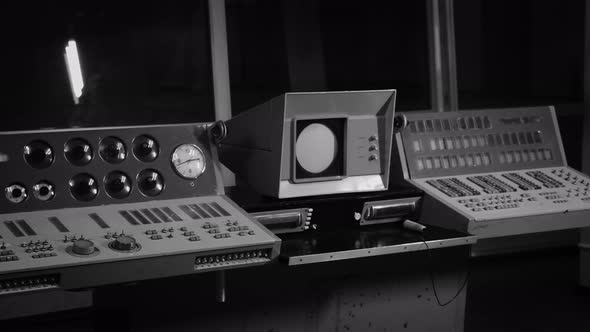 Retro Control Panel in Observatory Control Room