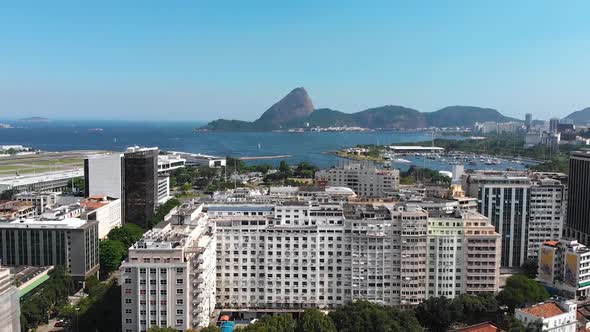 The Sugarloaf Mountain, Guanabara Bay (Rio De Janeiro, Brazil) Aerial View, Drone Footage alt