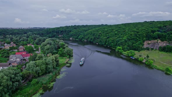 Small Passenger Ship on the River alt
