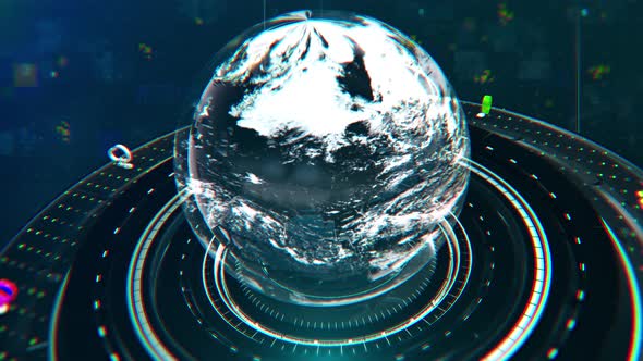 Broadcast Weather Forecast News Background 4k Loop alt