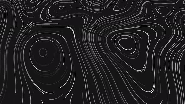 Bright white lines draw patterns in abstraction on black footage alt