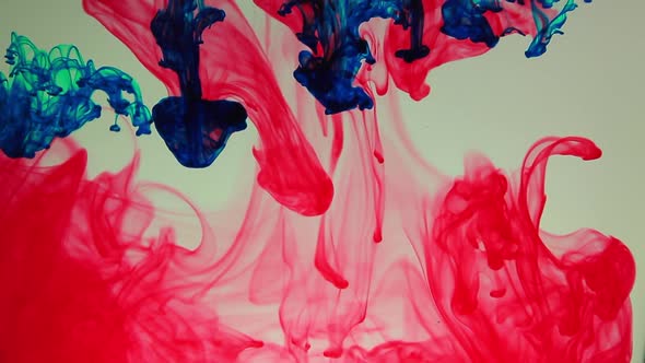 Abstract Colorful Paint Ink Explode Diffusion 