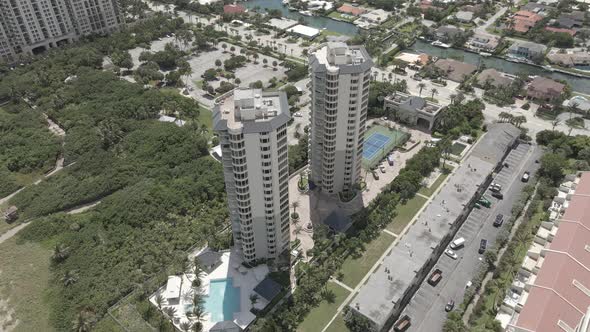 Cinematic Shot of Miami Beach Urban Area alt