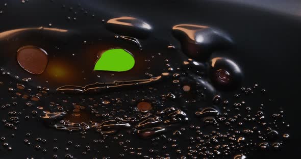 Old film strip burn with bubble.plastic burning bubbles fire closeup 35mm old film alt