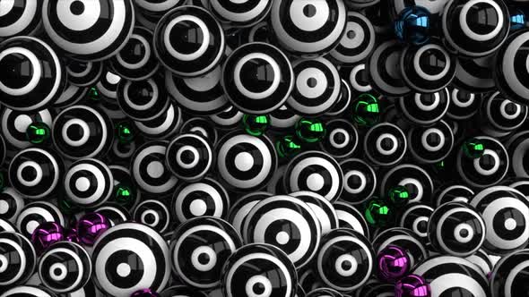 Black And White Striped Spheres alt
