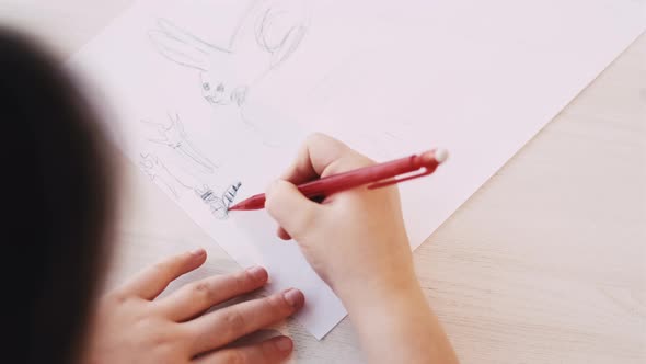 Cute Picture Kid Painting Art Hobby Unrecognizable alt