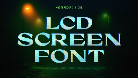 LCD Screen Font | One
