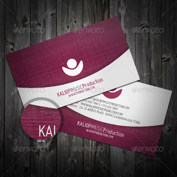 Violet Business Card - Corporate Business Cards