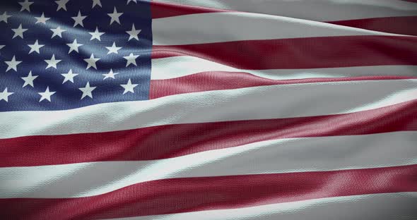 USA national flag. American flag waving animation 4K alt
