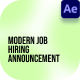 Modern Job Hiring Announcement - VideoHive Item for Sale