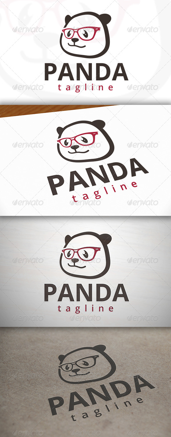 Geek Panda Logo - Animals Logo Templates