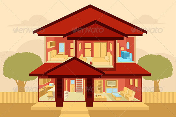 Modern Home Interior - Buildings Objects