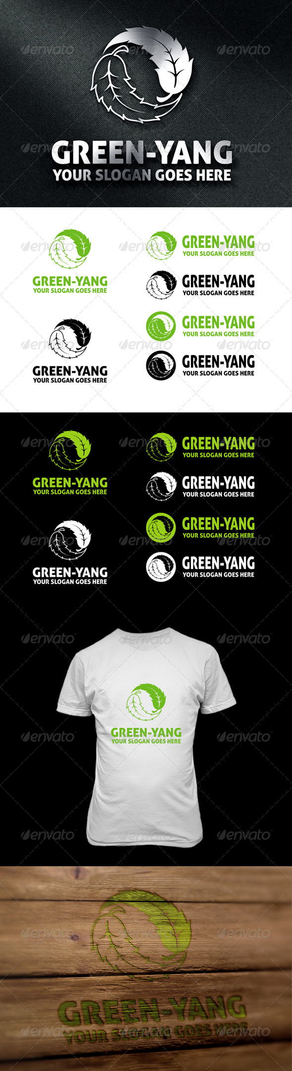 Green-Yang Logo - Symbols Logo Templates