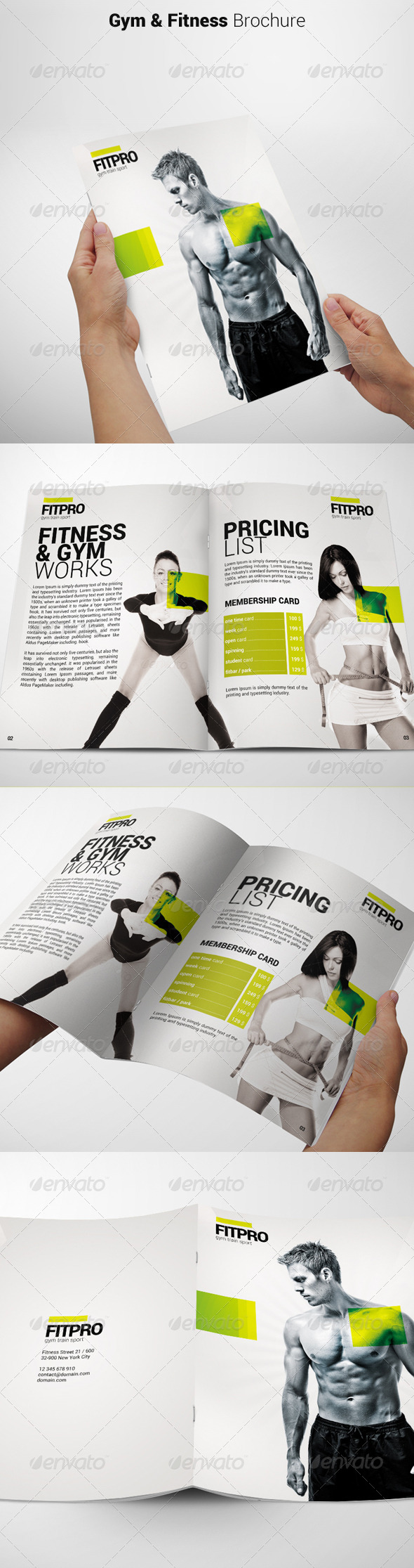 Fitness Brochure - Brochures Print Templates