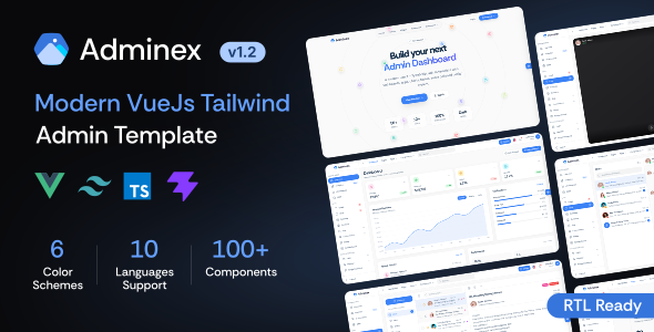 Adminex - Vue & Tailwind CSS Admin Dashboard Template